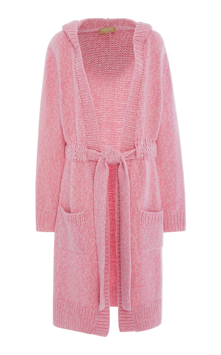 Michael Kors Collection Handknit Hooded Coat