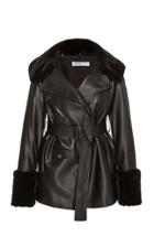 Adeam Oversized Faux Leather Moto Jacket