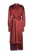 Roksanda Odesa Draped Satin Dress