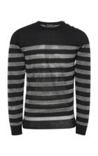 Balmain Striped Wool-blend Sweater