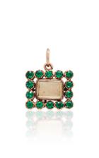 Vela Antique 9k Gold Glass Locket