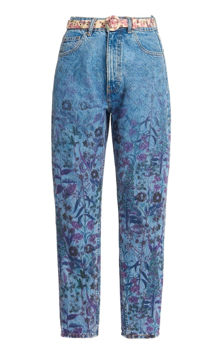 Moda Operandi Luisa Beccaria Floral High-rise Skinny Jeans