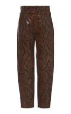 Attico Snakeskin Straight-leg Pant