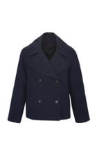 Moda Operandi Martin Grant Limited Edition Cropped Textured Canvas Peacoat