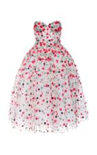 Naeem Khan Floral Embellished Tea Dress