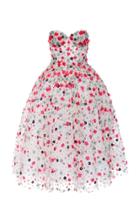 Naeem Khan Floral Embellished Tea Dress