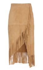 Altuzarra Kentucky Fringed Suede Midi Skirt