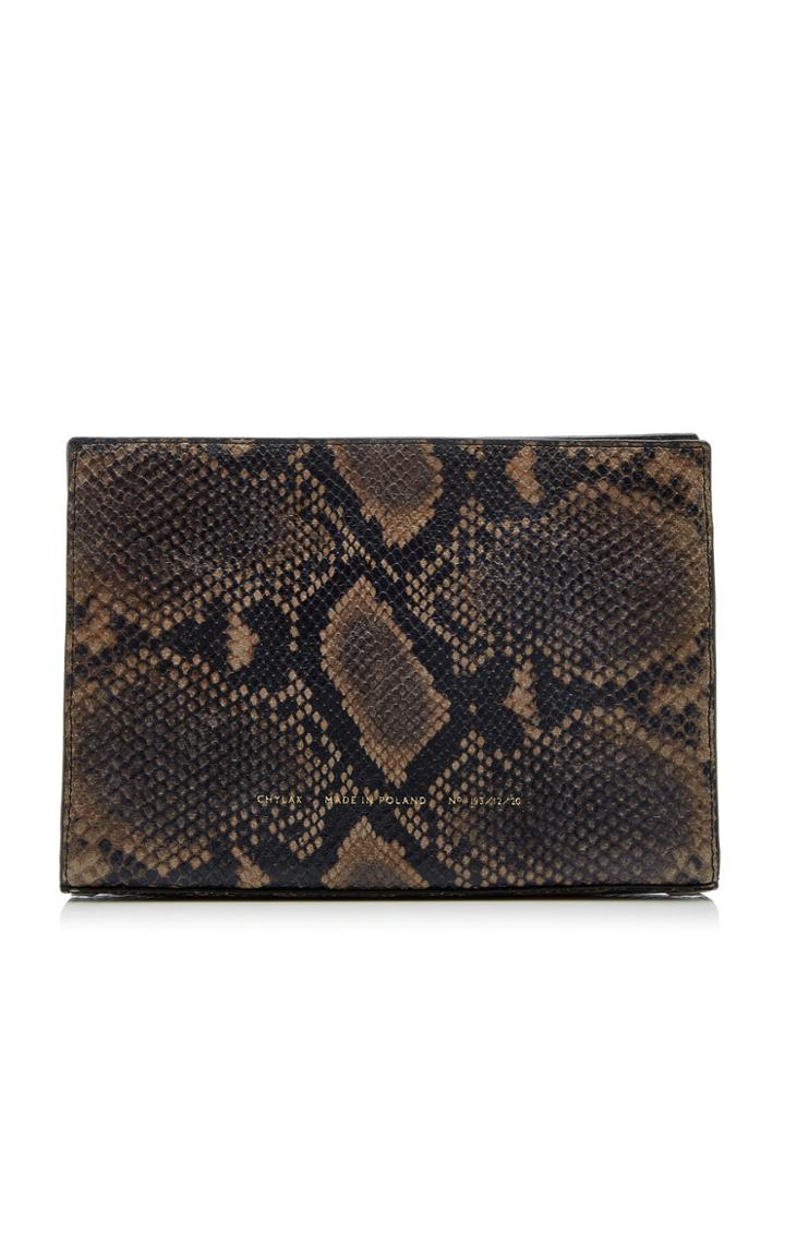 Chylak Mini Python-effect Leather Tote Bag