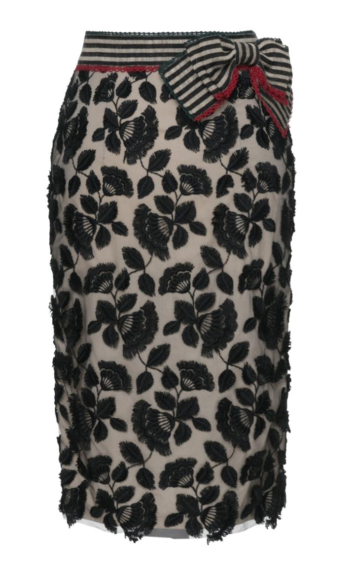 Lena Hoschek Dahlia Lace Pencil Skirt