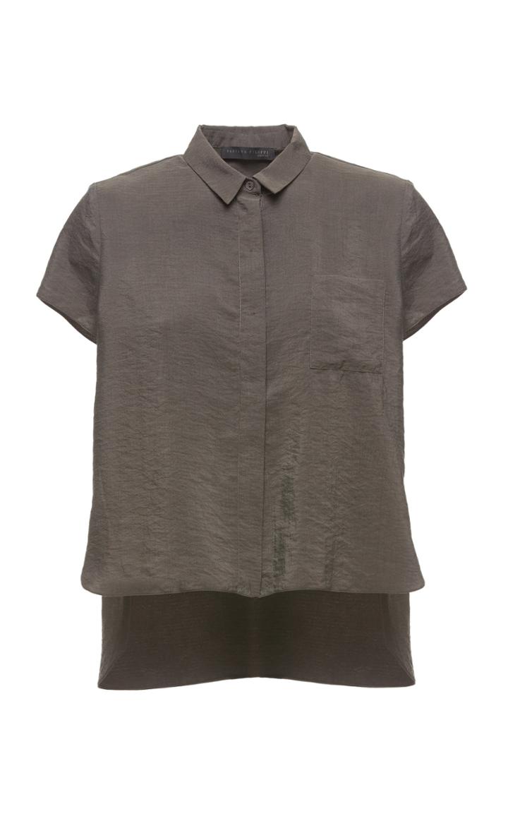 Fabiana Filippi High Low Silk Shirt