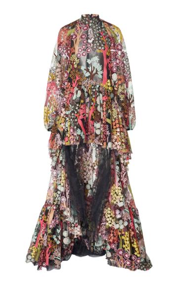 Giambattista Valli Floral Embroidered High-low Dress