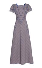 Cyclas Plaid Fringe Tweed Dress