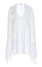 Loewe Lace And Pearls Cotton Eyelet Shirt