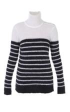 Balmain Striped Turtleneck Sweater