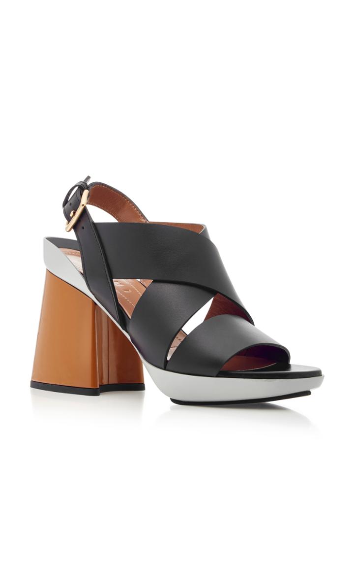 Marni Color-block Leather Sandals