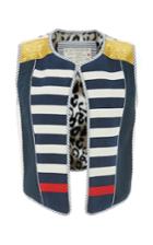 Alix Of Bohemia Navy Groupie Waistcoat
