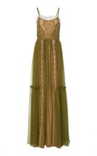 Alberta Ferretti Silk Lace Gown