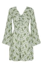 Moda Operandi Faithfull The Brand Thomasina Ruched Paisley Crepe Mini Dress