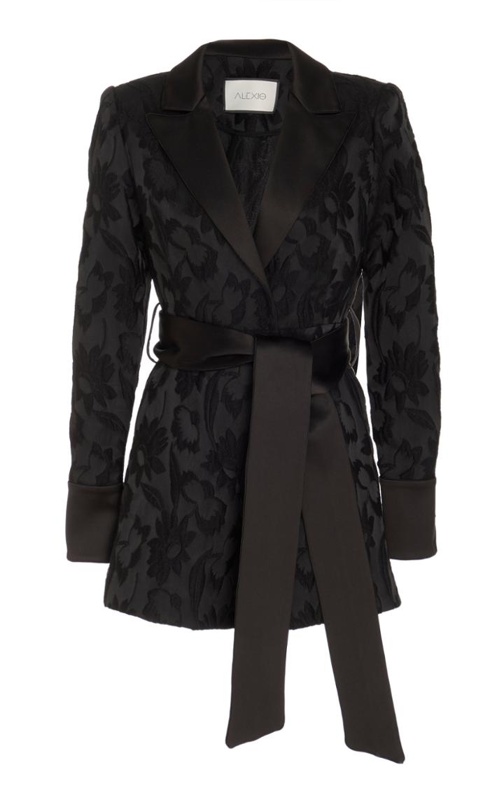 Alexis Ashling Floral Jacquard Blazer-style Romper