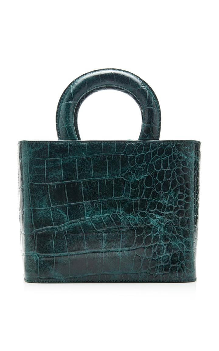 Staud Nic Croc-effect Leather Tote