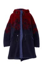 Monse Snowflake Intarsia Lamb Shearling Coat