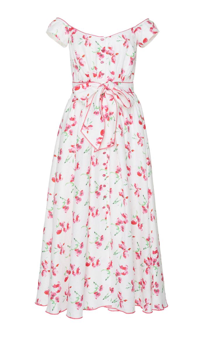 Gl Hrgel Off The Shoulder Poppy Midi Dress