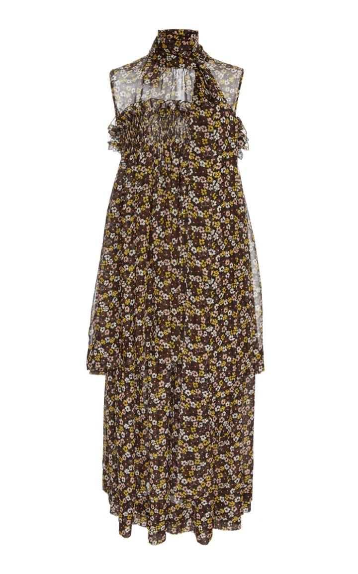 Rochas Chiffon Midi Dress