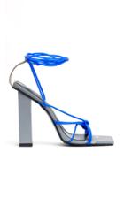 Mach & Mach Luminescent Tie Up Sandals