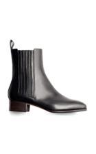 Aeyde Neil Stack-heeled Leather Booties