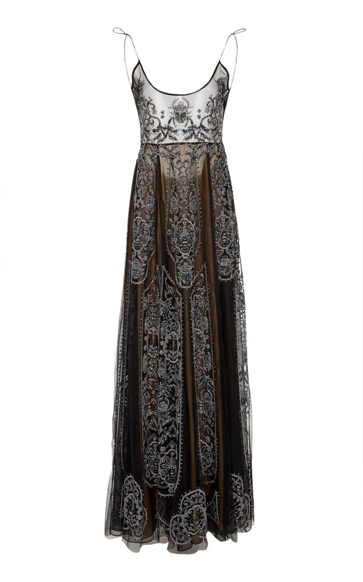 Cucculelli Shaheen Beetle-mania Embellished Tulle Gown