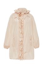 Moncler Genius + Simone Rocha Geranium Ruffled Shell Hooded Jacket