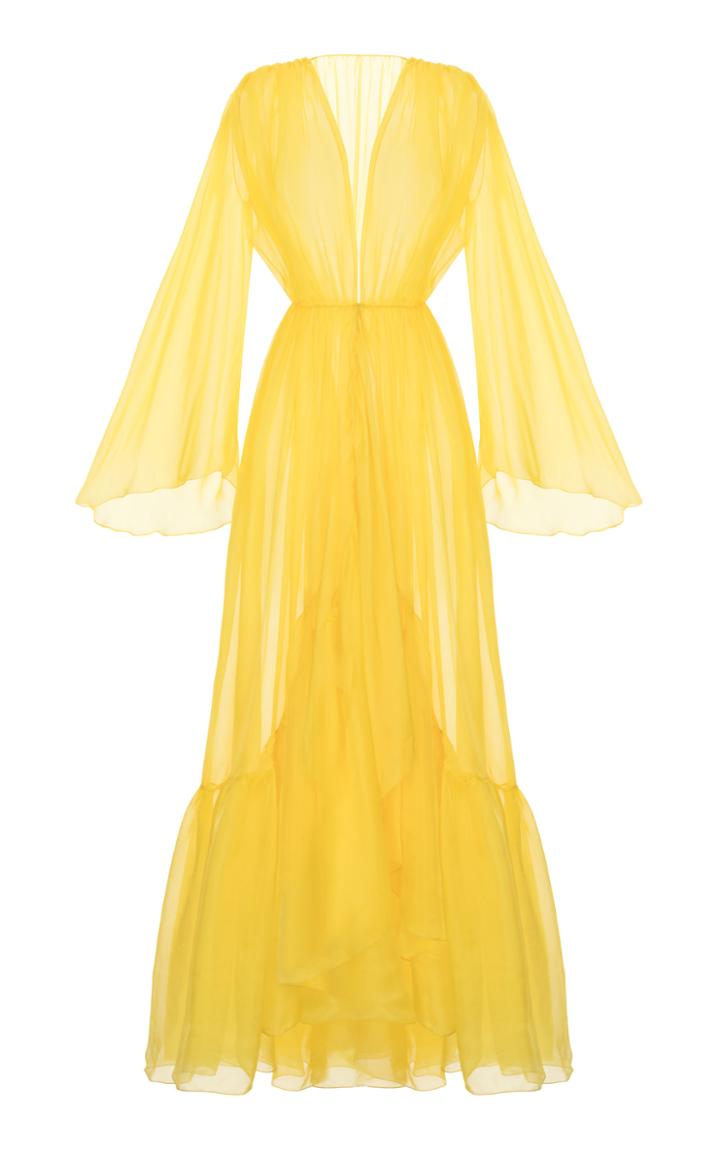 Rasario Sheer Silk Draped Duster