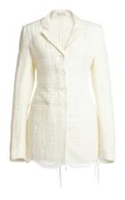Moda Operandi Cecilie Bahnsen Louise Single-breasted Canvas Blazer