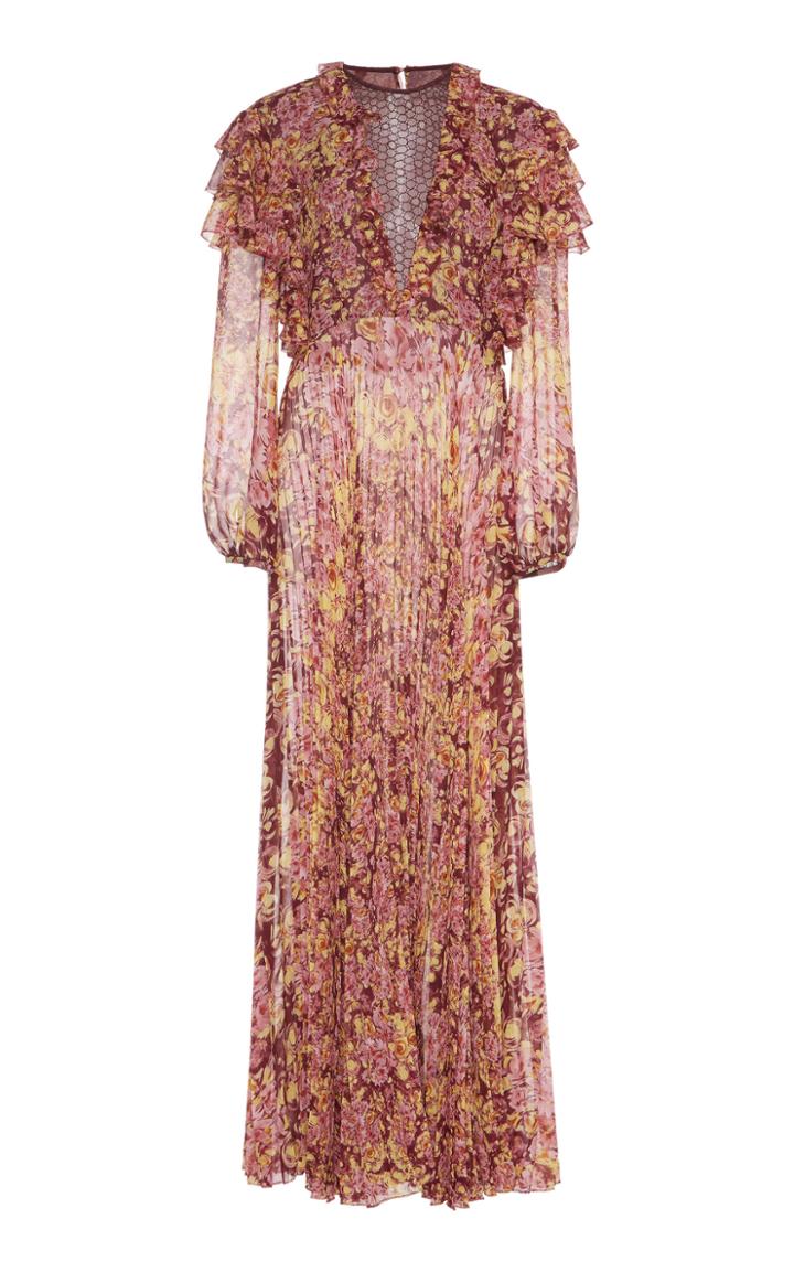 Giambattista Valli Floral Long Sleeve Gown