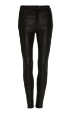 Nobody Denim Cult Skinny Leather Ankle Zip Pant