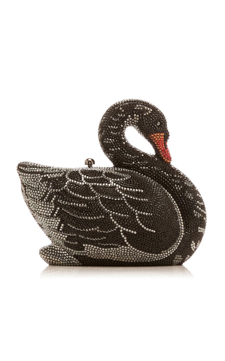 Judith Leiber Couture Odile Crystal Swan Bag