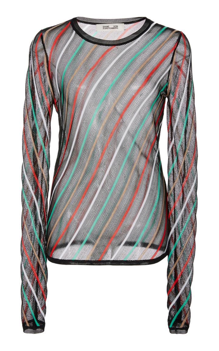 Diane Von Furstenberg Sheer Crewneck Jumper