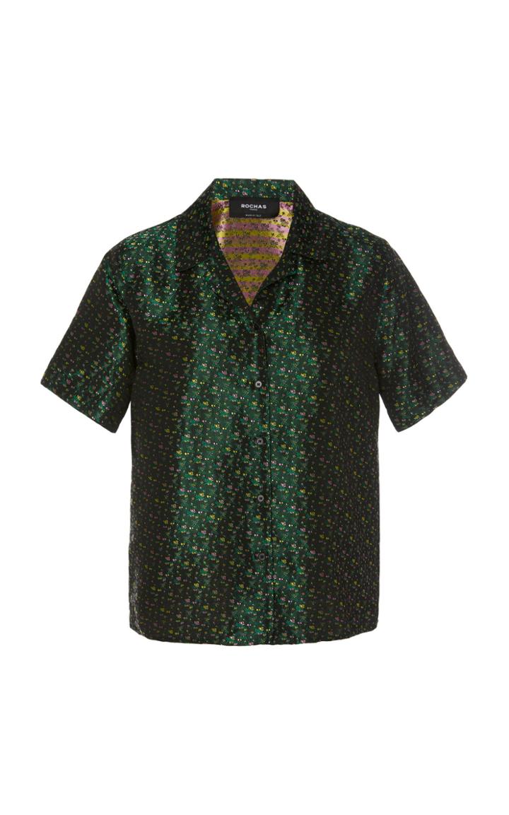 Rochas Omaly Floral-jacquard Shirt