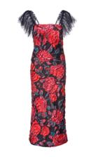 Sandra Mansour Prometheus Brocade Midi Dress