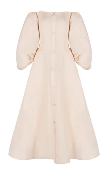 Bazza Alzouman Adelaide Silk Off Shoulder Gown