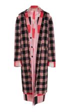 Marni Plaid Wool-blend Layered Coat