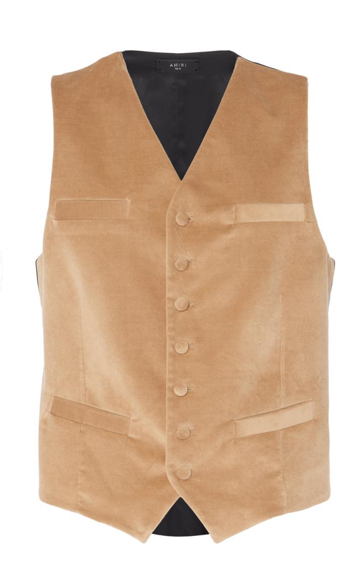 Moda Operandi Amiri Stretch Velvet Vest