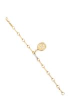 Moda Operandi Azlee Zodiac Small Diamond Coin Charm And Large Circle Link Bracelet
