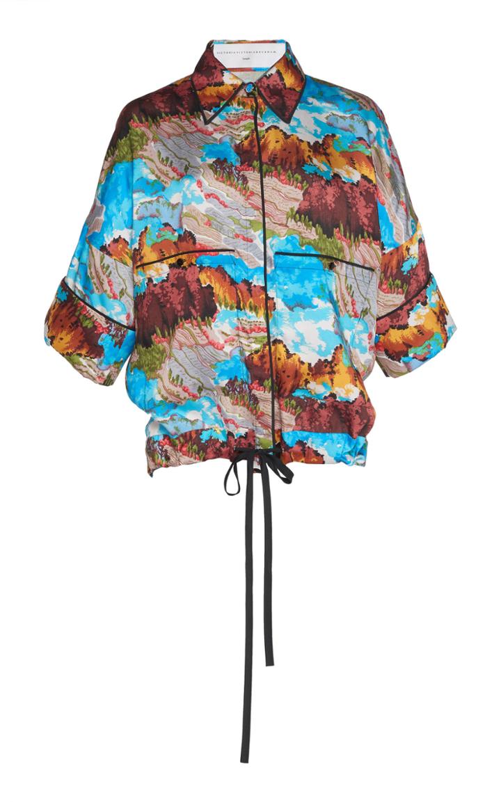 Victoria Victoria Beckham Printed Satin Shirt