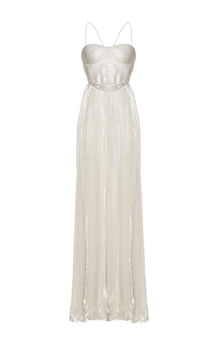 Maria Lucia Hohan Ghada Lurex Chiffon Gown