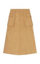 Moda Operandi Ganni Cotton Canvas Cargo Midi Skirt