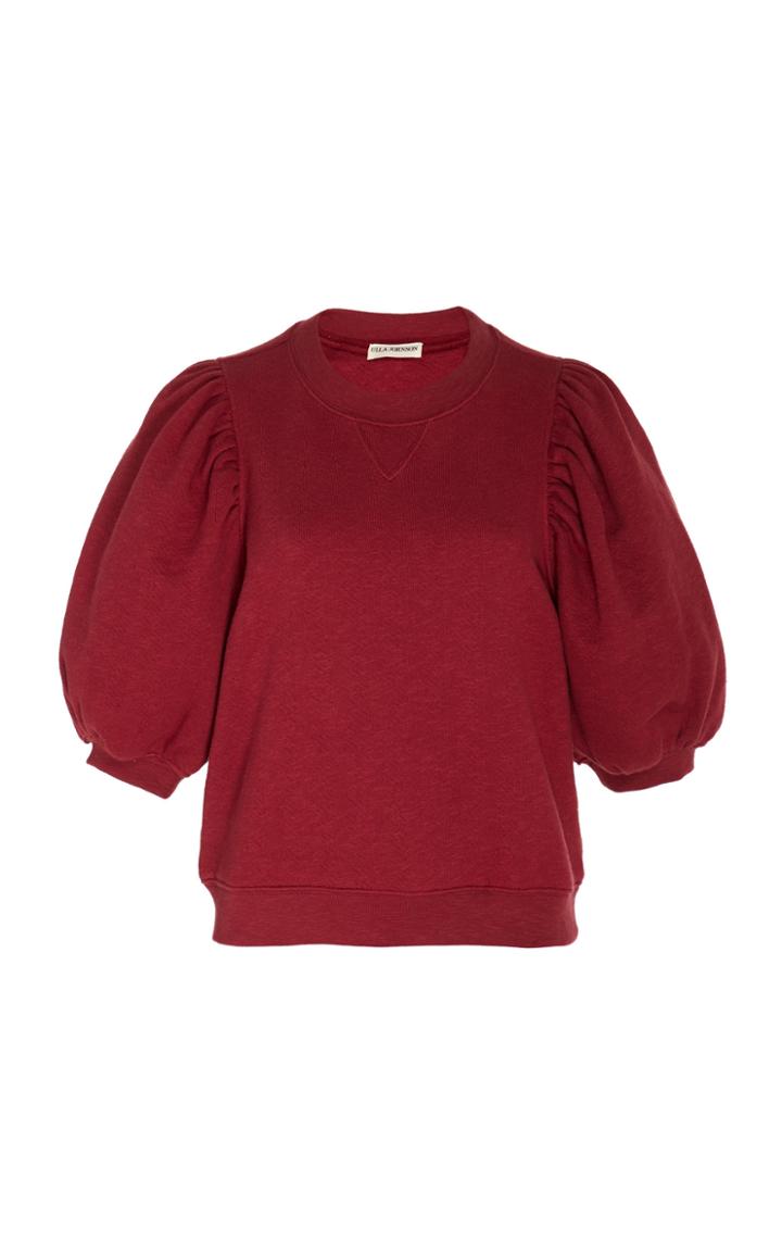 Ulla Johnson Rami Balloon-sleeve Cotton Sweatshirt Size: S