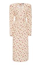 Rotate Heather Printed Crepe Dress