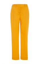Paule Ka Cotton Poplin Skinny Trousers With Pockets