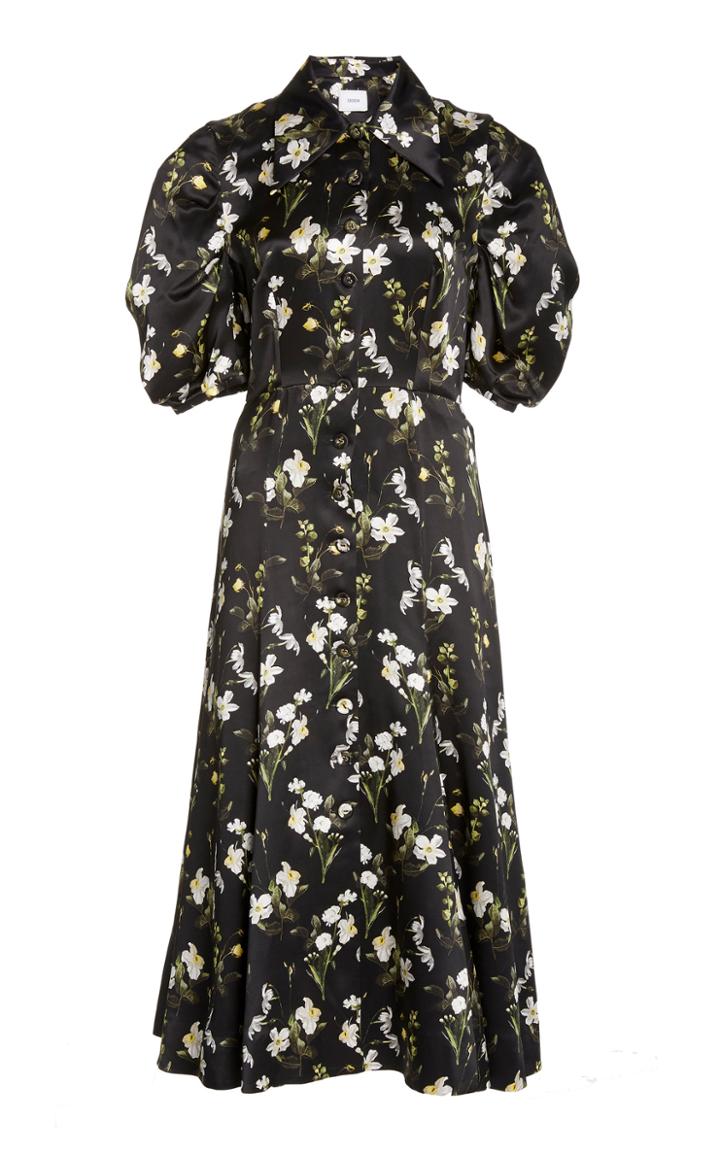 Erdem Gisella Floral-print Silk Dress